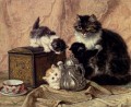 Teatime For Kittens animal cat Henriette Ronner Knip